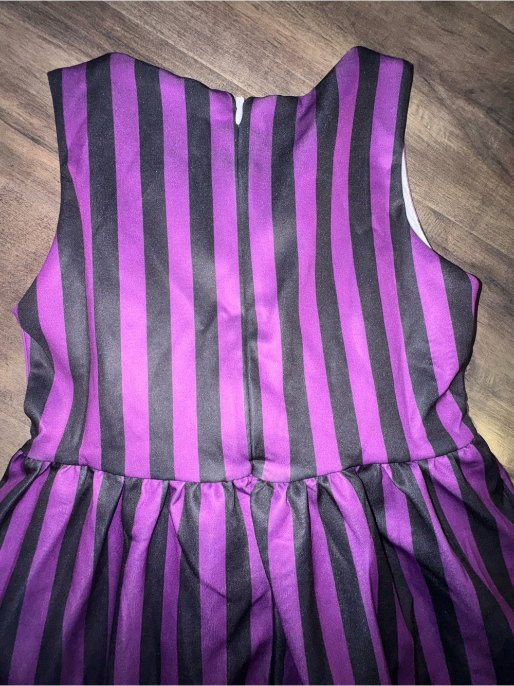 Wednesday Addams Nevermore Academy Uniform Costume Dress Girls 3T 4T Purple - Picture 6 of 7